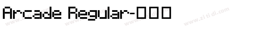 Arcade Regular字体转换